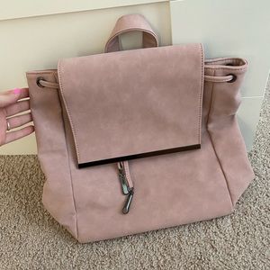Light Pink Suede Purse/Backpack